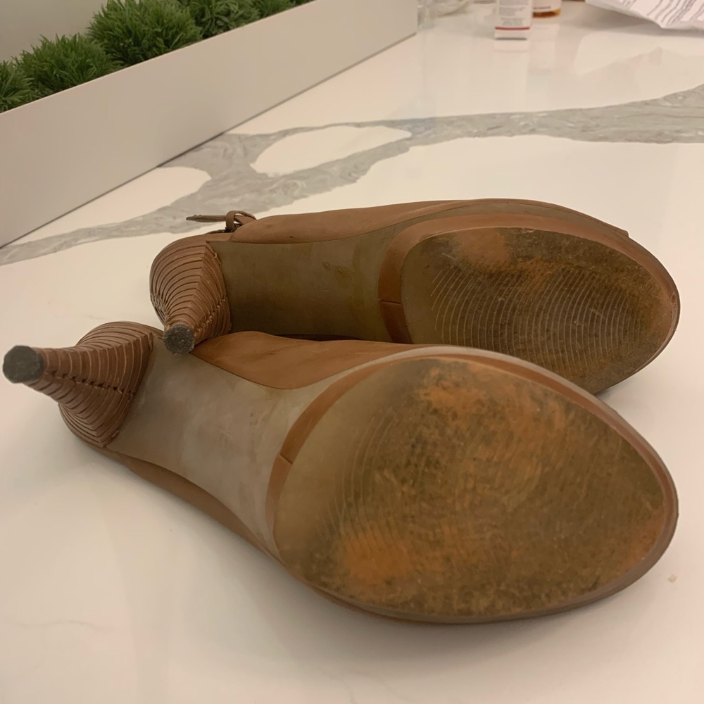 Platform Leather Heels - image 4